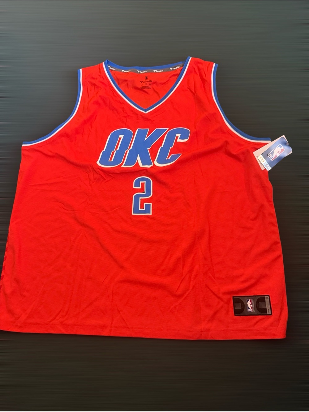 NWT OKC Orange Basketball Jersey #2 - Official NBA Team Replica SGA MVP men’s 3X